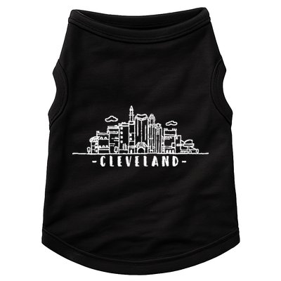 Cleveland Ohio Skyline Doggie Tank
