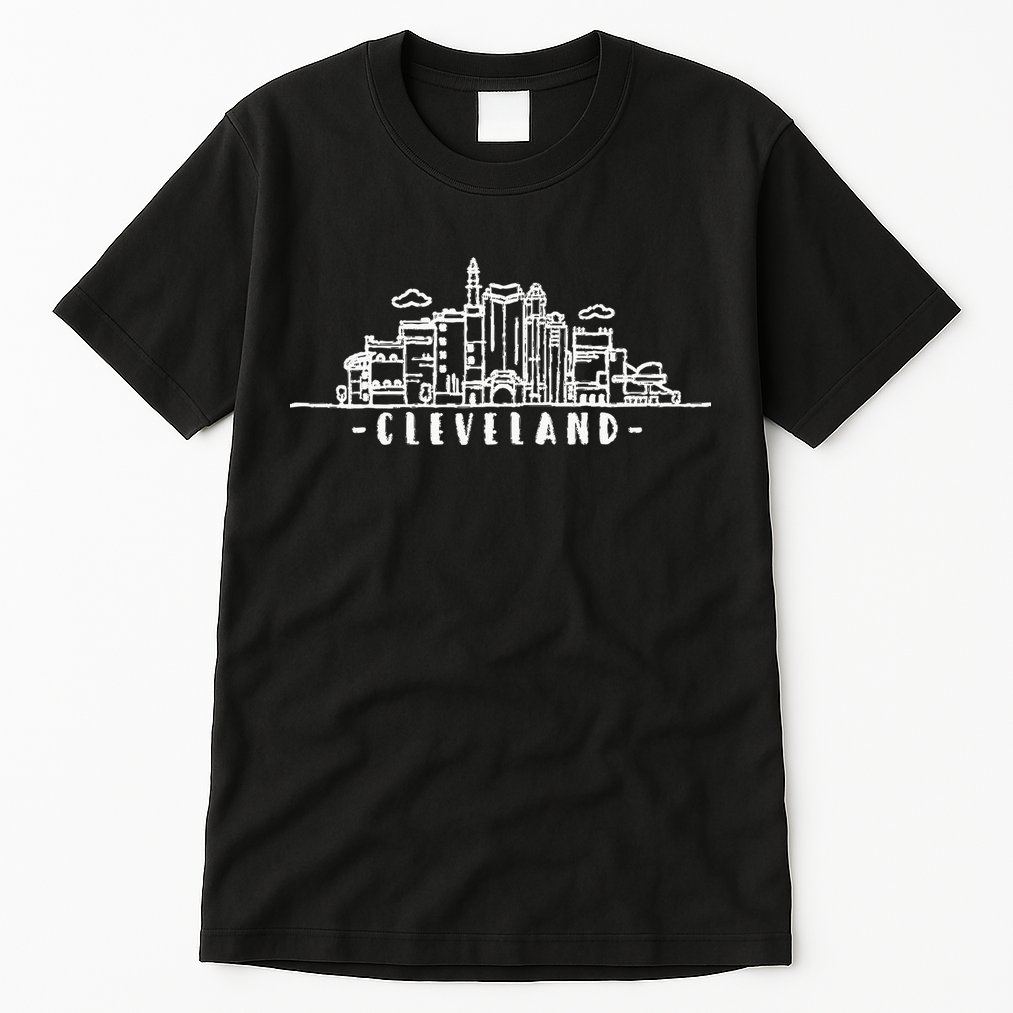 Cleveland Ohio Skyline Tall T-Shirt
