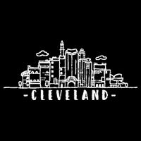 Cleveland Ohio Skyline 16 in Basic Backpack
