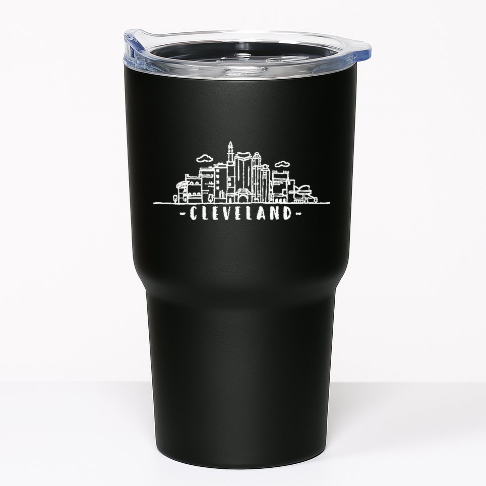 Cleveland Ohio Skyline Tumbler