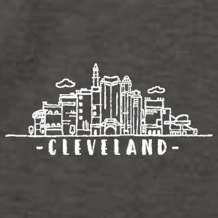 Cleveland Ohio Skyline Vector Backpack