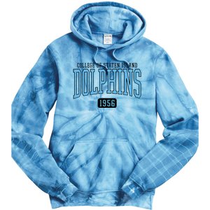 College Of Staten Island Dolphins Est Date Tie Dye Hoodie