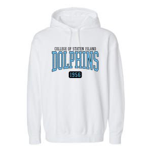 College Of Staten Island Dolphins Est Date Garment-Dyed Fleece Hoodie