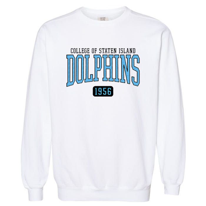 College Of Staten Island Dolphins Est Date Garment-Dyed Sweatshirt