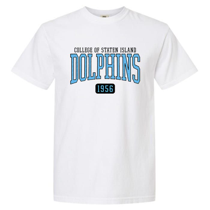 College Of Staten Island Dolphins Est Date Garment-Dyed Heavyweight T-Shirt