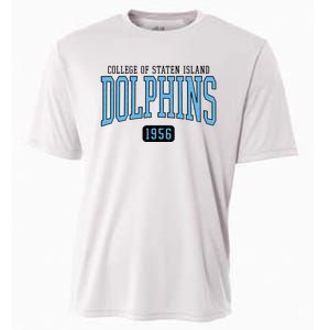 College Of Staten Island Dolphins Est Date Cooling Performance Crew T-Shirt