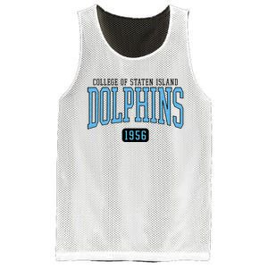 College Of Staten Island Dolphins Est Date Mesh Reversible Basketball Jersey Tank