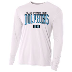 College Of Staten Island Dolphins Est Date Cooling Performance Long Sleeve Crew