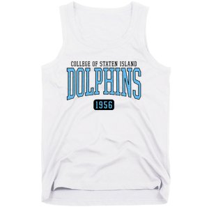 College Of Staten Island Dolphins Est Date Tank Top