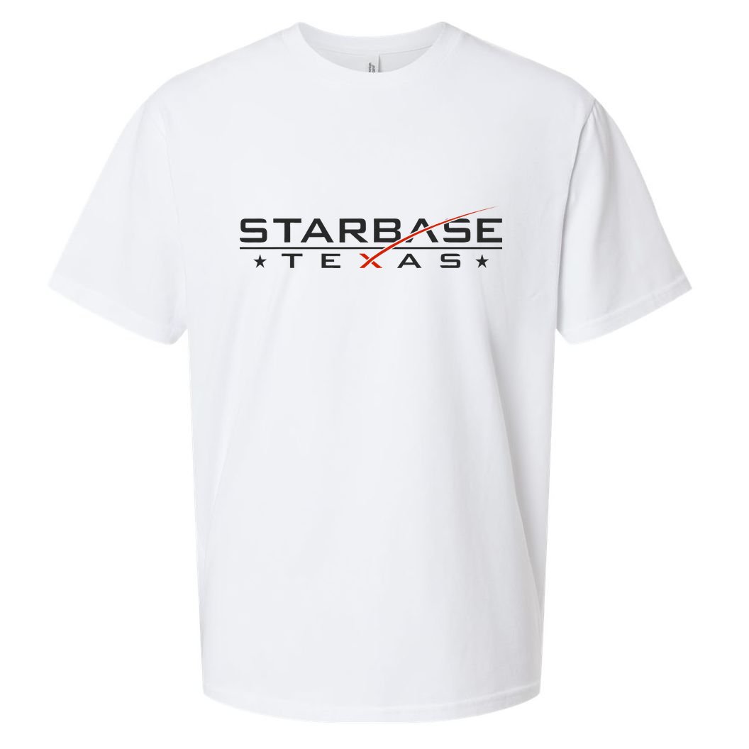 City Of Starbase Cameron County Texas Boca Chica Starship Sueded Cloud Jersey T-Shirt