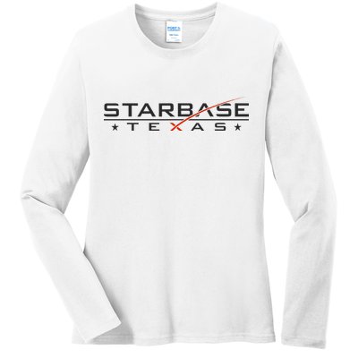 City Of Starbase Cameron County Texas Boca Chica Starship Ladies Long Sleeve Shirt