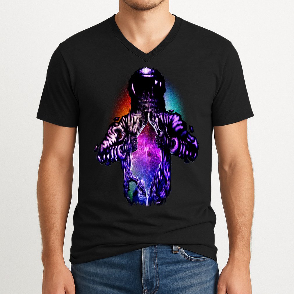 Cosmic Astronaut V-Neck T-Shirt