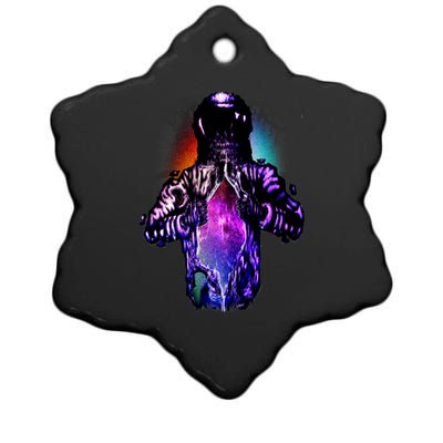 Cosmic Astronaut Ceramic Star Ornament