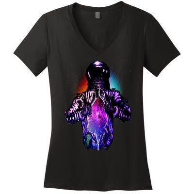 Cosmic Astronaut Women's V-Neck T-Shirt