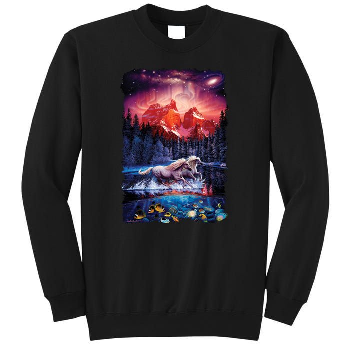 Cosmic Fantasy Unicorns In Another World Sweatshirt