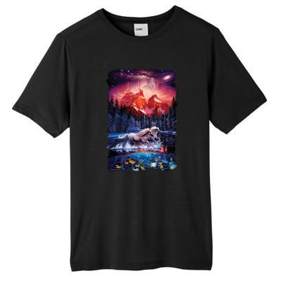 Cosmic Fantasy Unicorns In Another World Tall Fusion ChromaSoft Performance T-Shirt