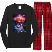 Cosmic Fantasy Unicorns In Another World Long Sleeve Pajama Set