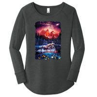 Cosmic Fantasy Unicorns In Another World Women's Perfect Tri Tunic Long Sleeve Shirt