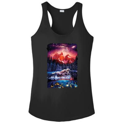 Cosmic Fantasy Unicorns In Another World Ladies PosiCharge Competitor Racerback Tank