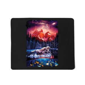 Cosmic Fantasy Unicorns In Another World Mousepad