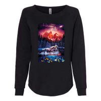 Cosmic Fantasy Unicorns In Another World Womens California Wash Sweatshirt