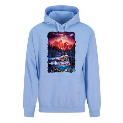 Cosmic Fantasy Unicorns In Another World Unisex Surf Hoodie