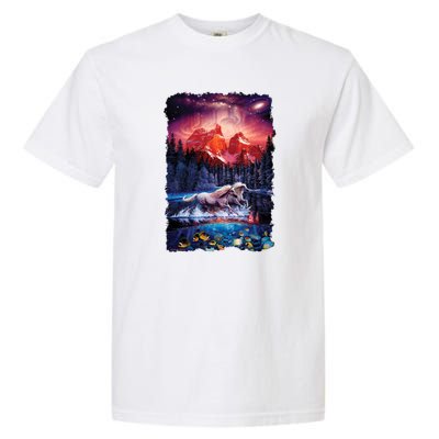 Cosmic Fantasy Unicorns In Another World Garment-Dyed Heavyweight T-Shirt