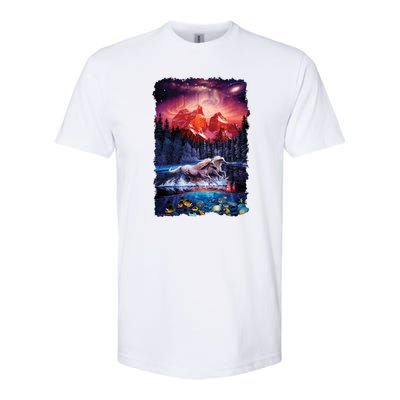 Cosmic Fantasy Unicorns In Another World Softstyle CVC T-Shirt