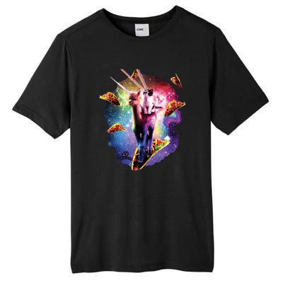 Cosmic Laser Cat Riding Alpacacorn Shooting Tacos Tall Fusion ChromaSoft Performance T-Shirt