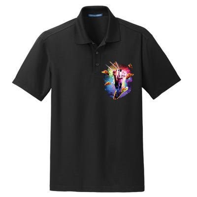 Cosmic Laser Cat Riding Alpacacorn Shooting Tacos Dry Zone Grid Polo