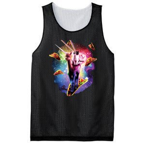 Cosmic Laser Cat Riding Alpacacorn Shooting Tacos Mesh Reversible Basketball Jersey Tank