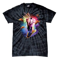 Cosmic Laser Cat Riding Alpacacorn Shooting Tacos Tie-Dye T-Shirt