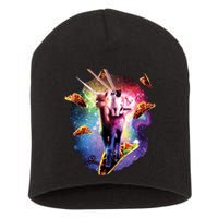 Cosmic Laser Cat Riding Alpacacorn Shooting Tacos Short Acrylic Beanie