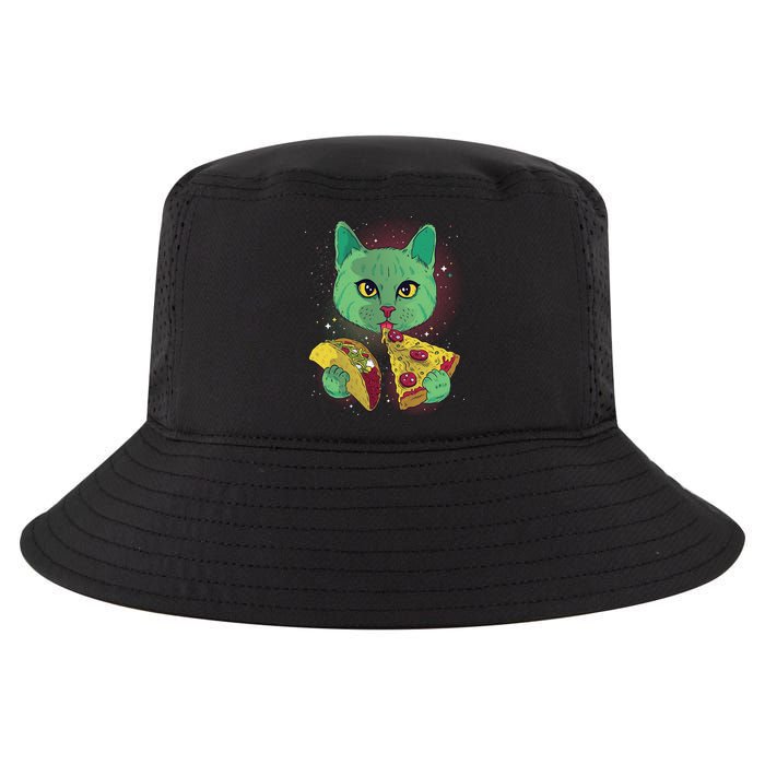 Cosmic Pizza Taco Space Cat Cool Comfort Performance Bucket Hat