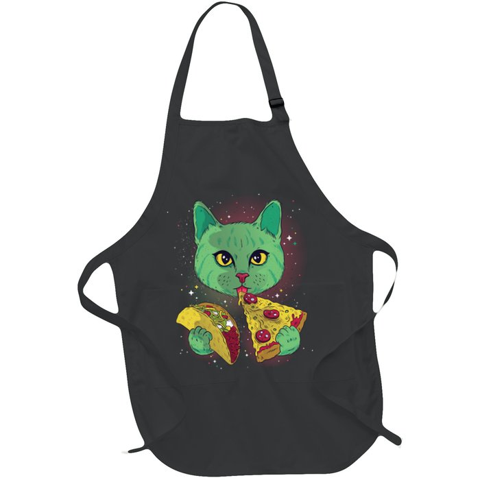 Cosmic Pizza Taco Space Cat Apron