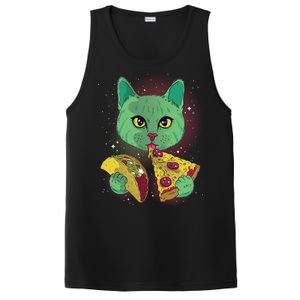 Cosmic Pizza Taco Space Cat PosiCharge Competitor Tank