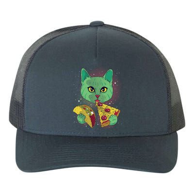 Cosmic Pizza Taco Space Cat Yupoong Adult 5-Panel Trucker Hat