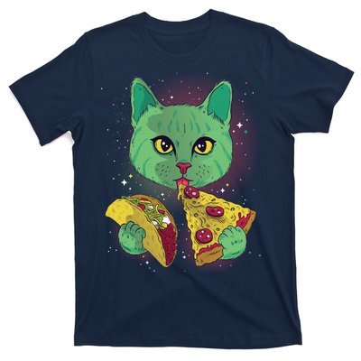 Cosmic Pizza Taco Space Cat T-Shirt