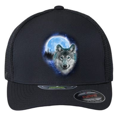 Cosmic Wolf  Flexfit Unipanel Trucker Cap