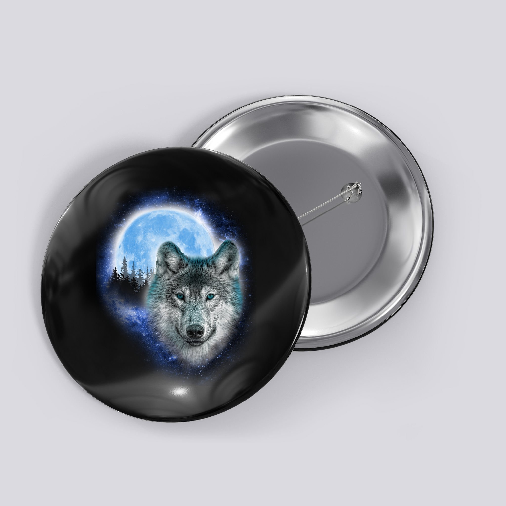 Cosmic Wolf  Button