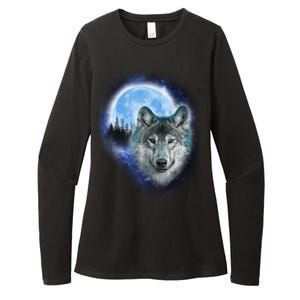 Cosmic Wolf  Womens CVC Long Sleeve Shirt