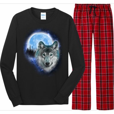 Cosmic Wolf  Long Sleeve Pajama Set