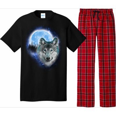 Cosmic Wolf  Pajama Set