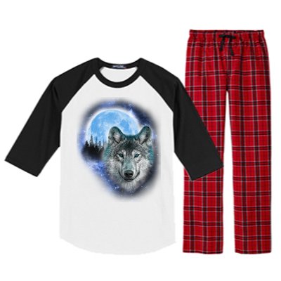 Cosmic Wolf  Raglan Sleeve Pajama Set