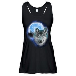 Cosmic Wolf  Ladies Essential Flowy Tank