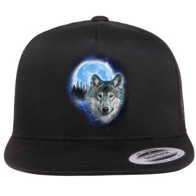 Cosmic Wolf  Flatbill Hat