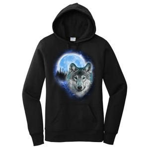 Cosmic Wolf  Women's Pullover Hoodie