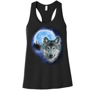 Cosmic Wolf  Women's Racerback Tank