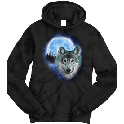 Cosmic Wolf  Tie Dye Hoodie