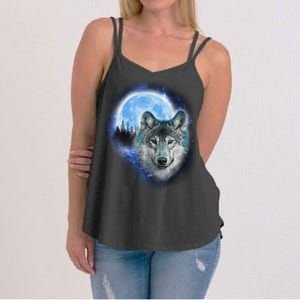 Cosmic Wolf  Women's Strappy Tank